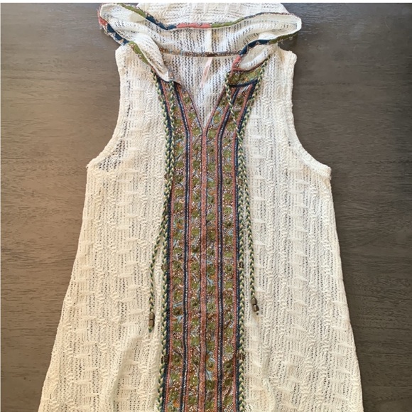 Free People XS NWOT Cali Dreams Hooded Tunic - Picture 9 of 10